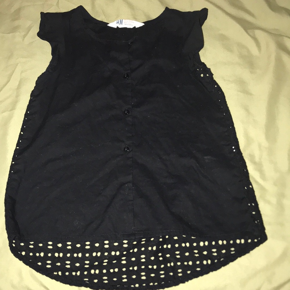 Super cute black summer top
